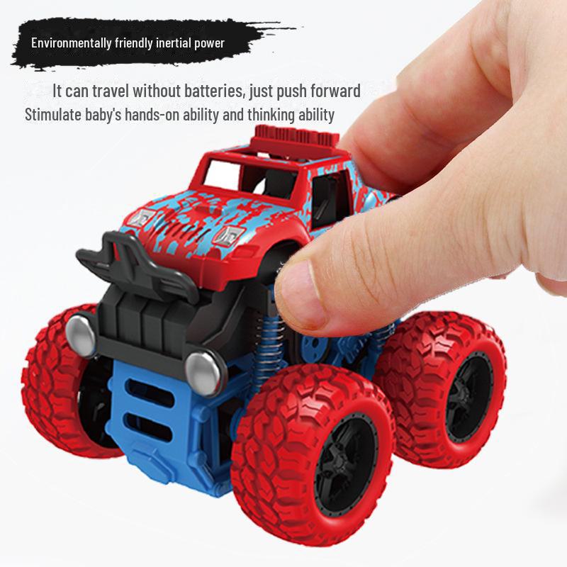 Children's Dinosaur Inertia Car: Four-Wheel Drive Off-Road Toy