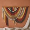 Decorazione da Parete Boho Arazzo Boemo Arte da Parete Fatta a Mano con Nappa Grande Sfondo in Corda di Cotone Intrecciata per Soggiorno Camera da Letto Asilo
