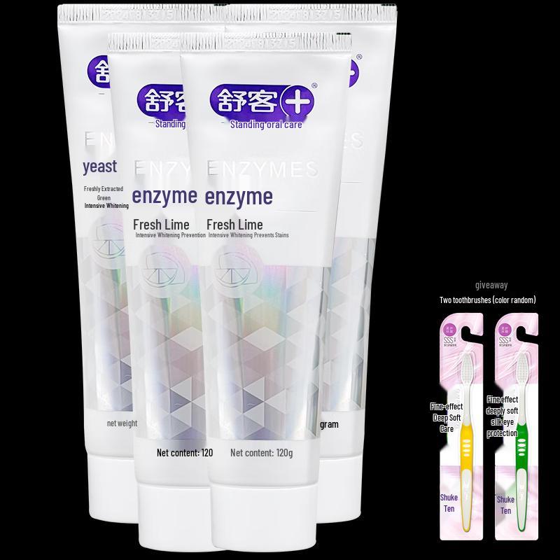 Shuke Enzyme Toothpaste Fresh Lime (4x120g)