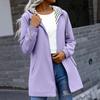 Womens Lightweight Hooded Jacket Long Sleeve Outdoor Waterproof Running Sports Windbreaker Coat