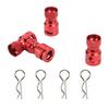 4Pcs Metal RC Body Shell Mount Column Hole Locator Magnetic Car Shell Hole Locator for PC PVC Shell