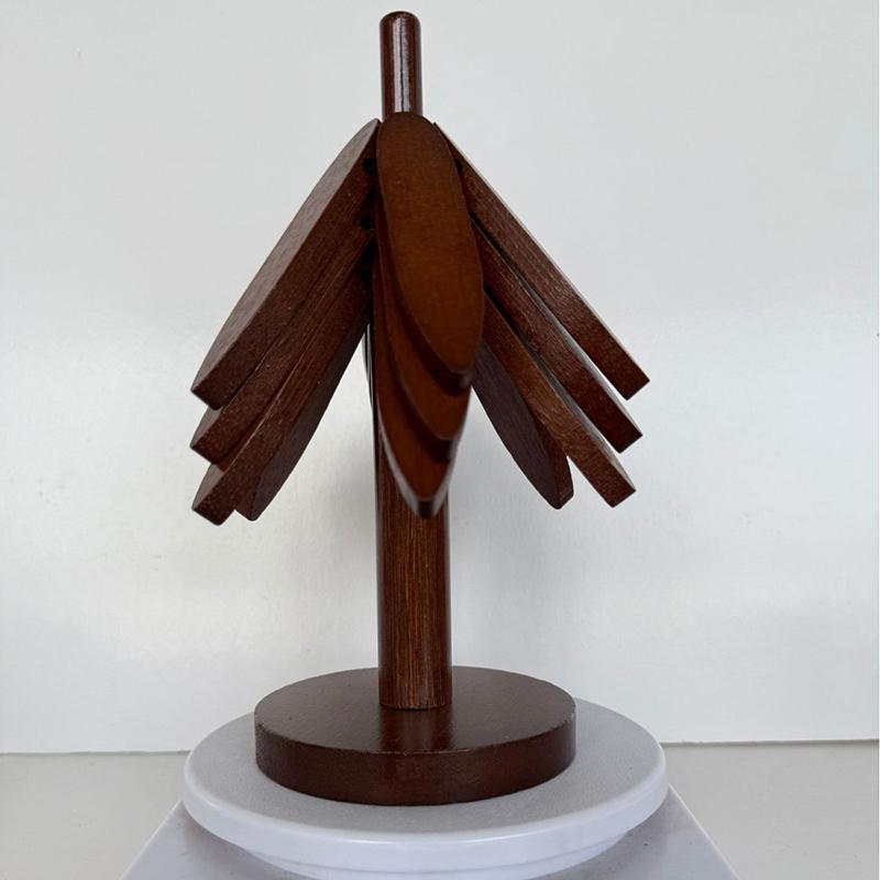 New Fashion Christmas Tree-Shaped Wooden Heat Resistant Creative Kitchen Table Decor Hot Pad for Dining Home