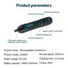 Mini Size Electric Screwdriver 1300mAh Rechargeable Power Drill Cordless with LED Light Repair Tools Home Maintenance