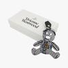 Vivienne Westwood Check Teddy Bear Keyring 82120005u W011t O302