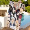 Anime My Dress Up Darling Microfiber Blanket Quick Drying Beach Towels Oversized Printing Super Absorbent Pool Towel Blanket
