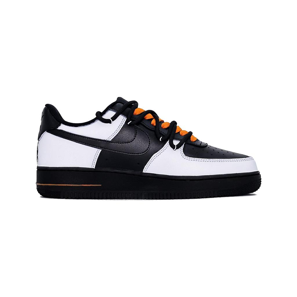 Nike Air Force 1 Cushioning, Wear Resistant Low Top Skateboard Shoes Unisex Black White CW2288-001(Team1375-BAG)