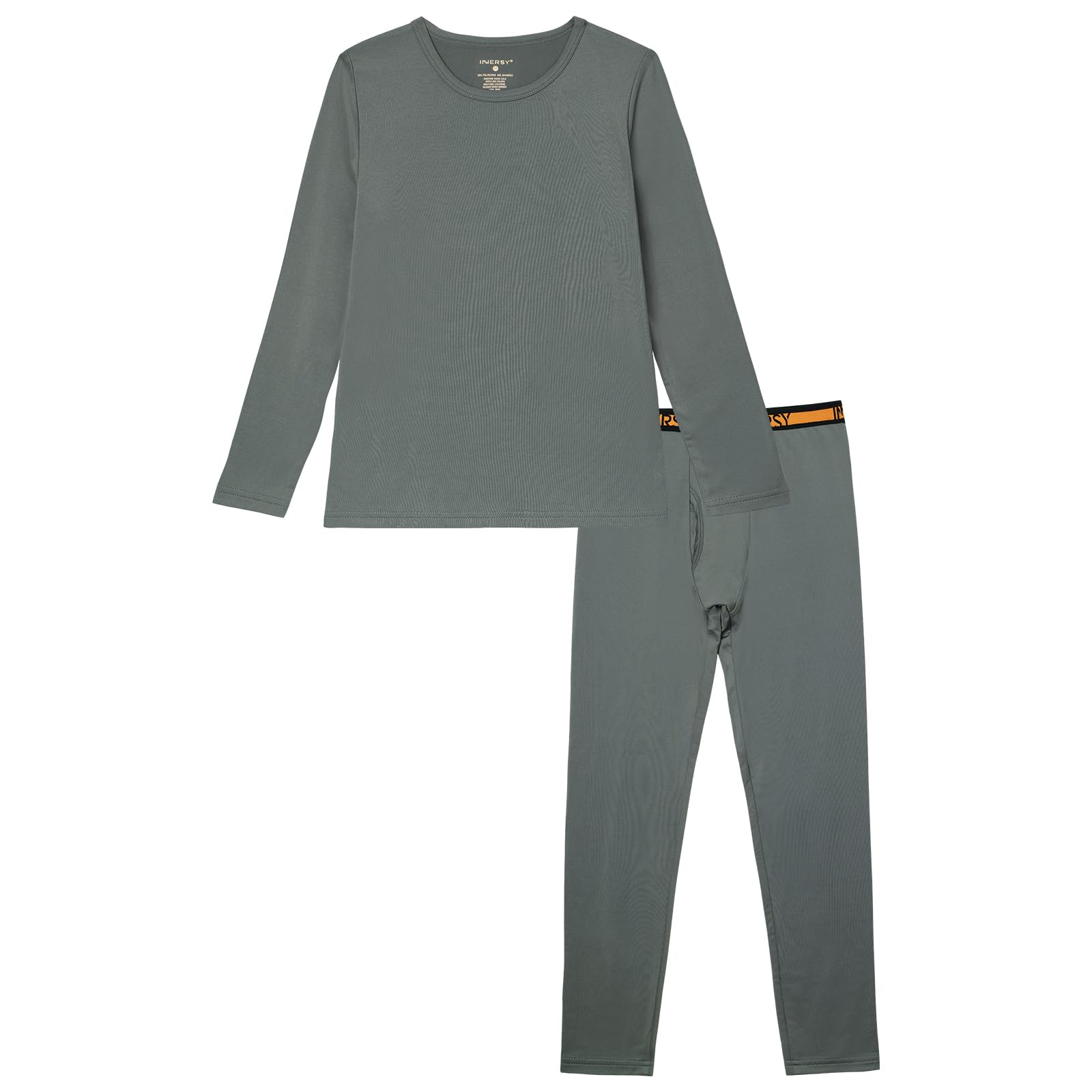 

INNERSY Heattech Теплое термобелье Длинное спортивное термобелье для Идеально подходит для Осени и Тепла Размеры Детский комплект, на флисовой подкладке, Рукав, Мальчики, Зима, Сохранение тепла, серый