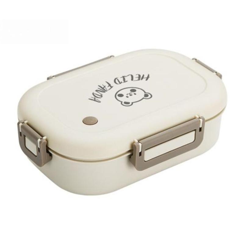 2 Pc Lunch Box BPA Free Microwave Safe Large Capacity Leak-proof Bento Box Portable Divided Food Storage