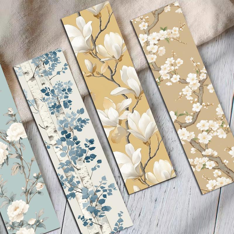 30PCS Kawaii Blossoms On The Road Bookmarks Reading Skateboard Room DIY Gift Living Room immediately Stationery Unique Durable