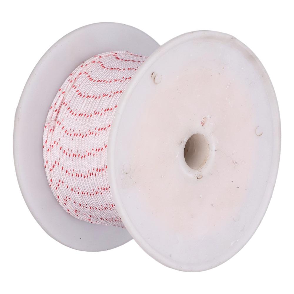White and Red Recoil Starter Rope Nylon Nylon Cutter Rope Practical Lawn Mower Rope