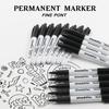 Cloudriver Black Permanent Markers Fine Tip, 60 Packs Permanent Markers Bulk, Quick Drying & Fade Resistant, Permanent Marker Set Works On