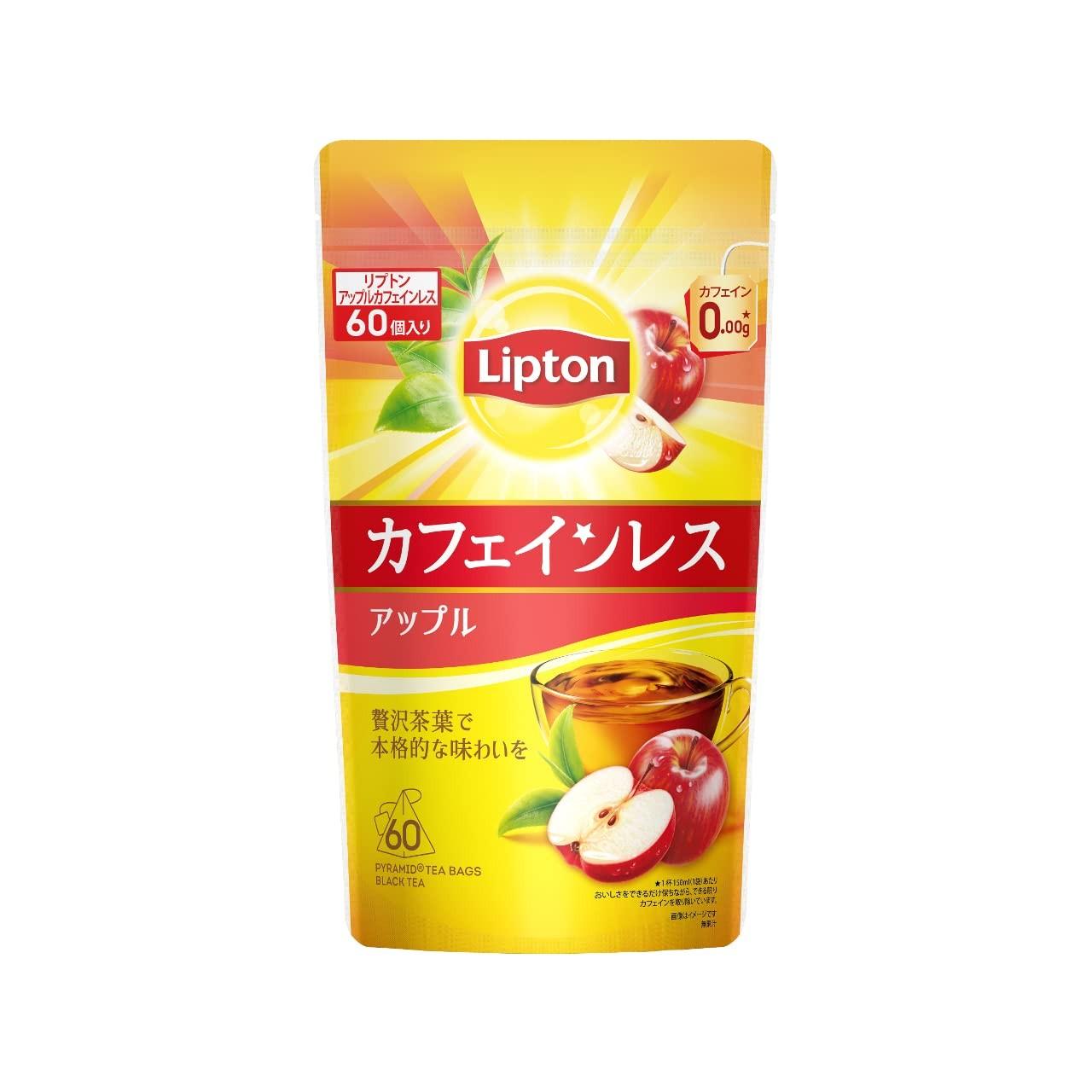 [Эксклюзивно на Amazon.co.jp] Чай Lipton Яблочный Декаф 60 Пакетиков Чайные Пакетики Без Кофеина