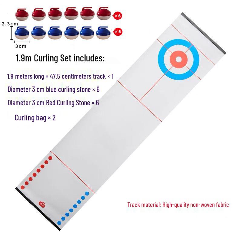 Interactive Parent-Child Desktop Curling Game - Team Building and Party Entertainment Toy
