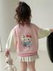 Hello Kitty Mädchen Rosa Baseballjacke - 2025 Frühling/Herbst Kollektion, Cartoon Mode Oberbekleidung