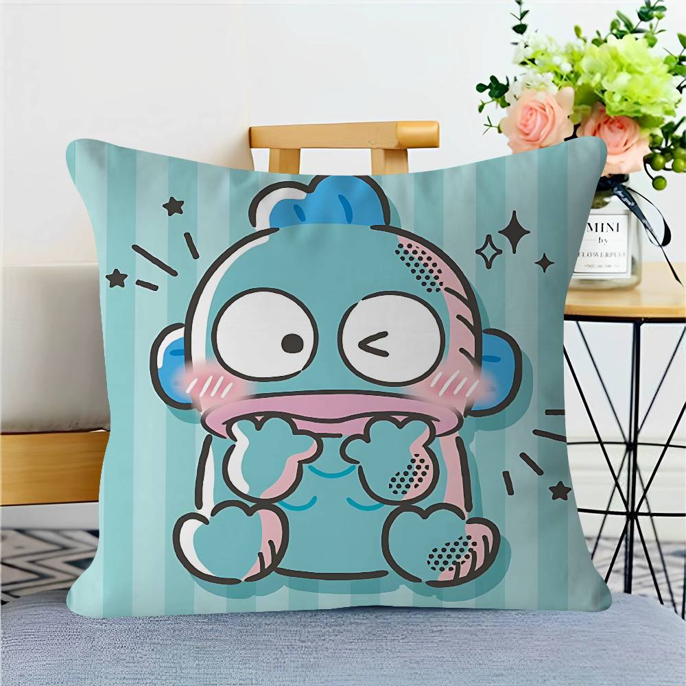 Cartoon H-Hangyodon Cushion Cover Car Throw Pillow Case For Sofa Car Christmas Gift 40x40cm 45x45cm