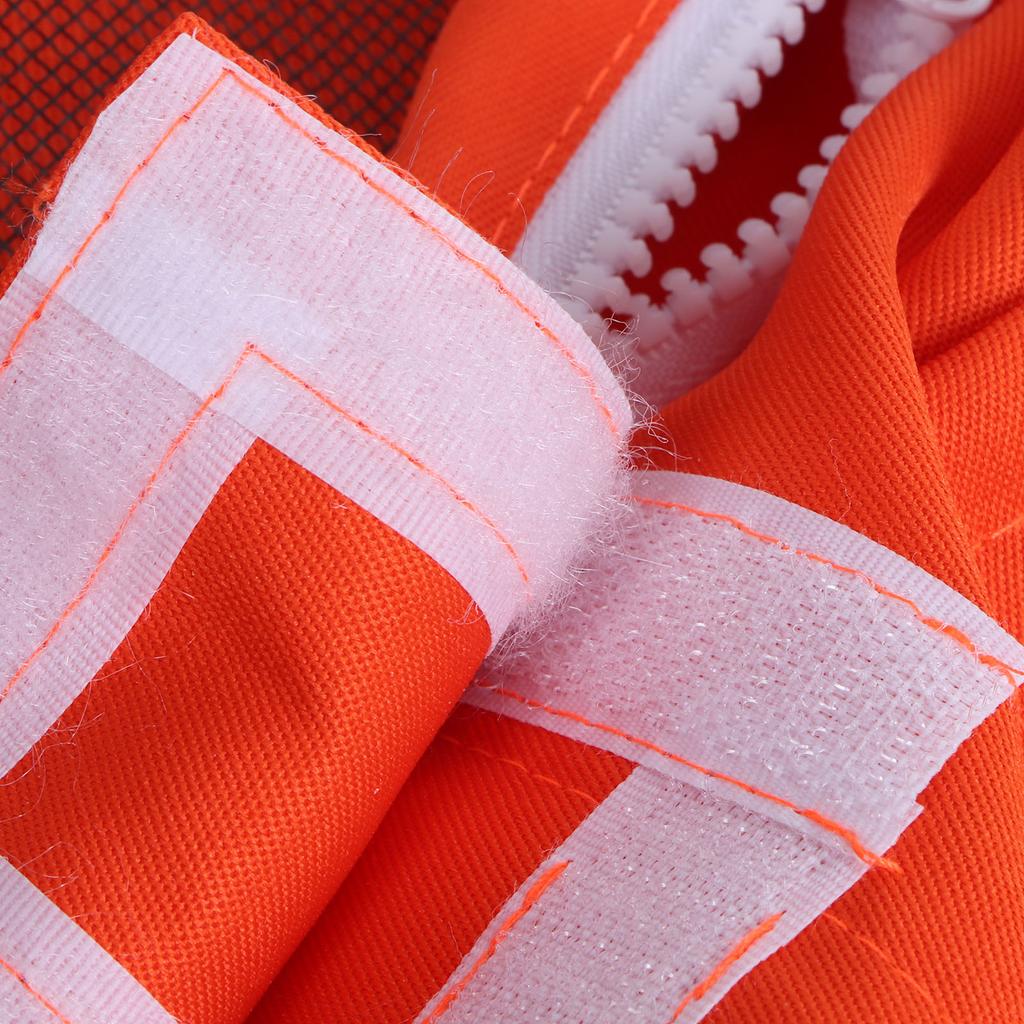 One Piece Beekeeping Suit with Veil Hood Children kids Beekeeping Protective Clothes(White M)