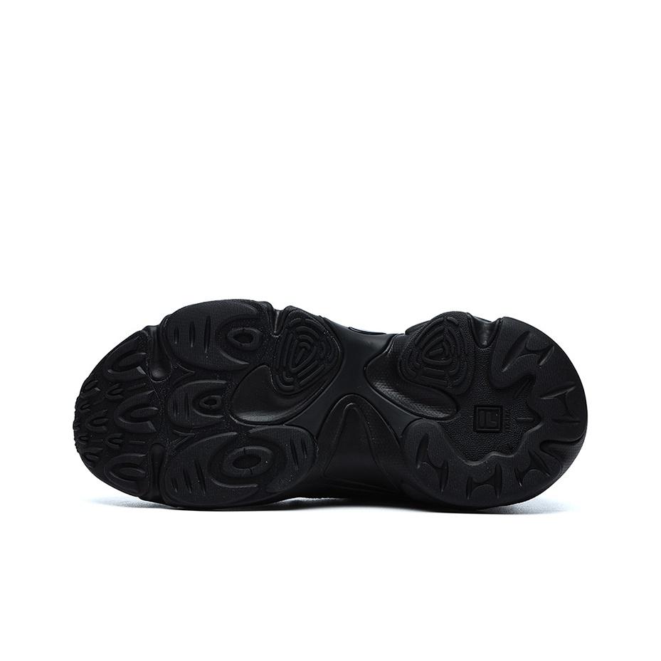 Fila Fusion Buzzard Meteor Shoes Leather Fabric Retro Sports Low Top Lifestyle Shoes Women Sneaker Black T12W141105FBK