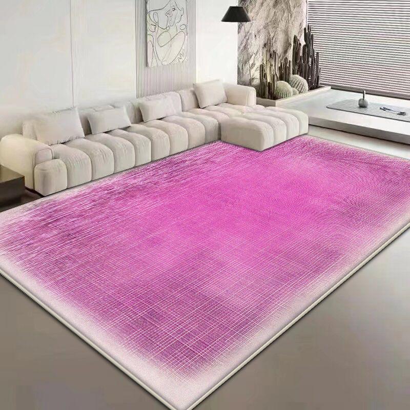Solid Color Modern Large Living Room Carpet Simple Style Antiskid Sofa Table Mat Easy Clean Bedroom Decoration Room Rug Fluffy