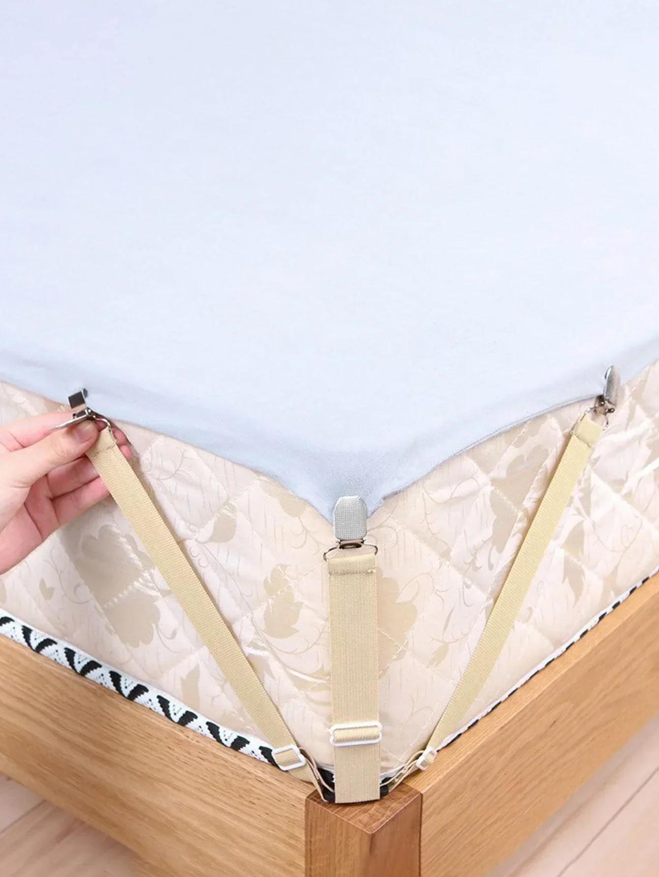 

Sheet Clips Laundry Tongs Elastic Band Clothes Pegs Adjustable Clip Household Gadgets Mattress Cover Clip Clothespin Mattresses
