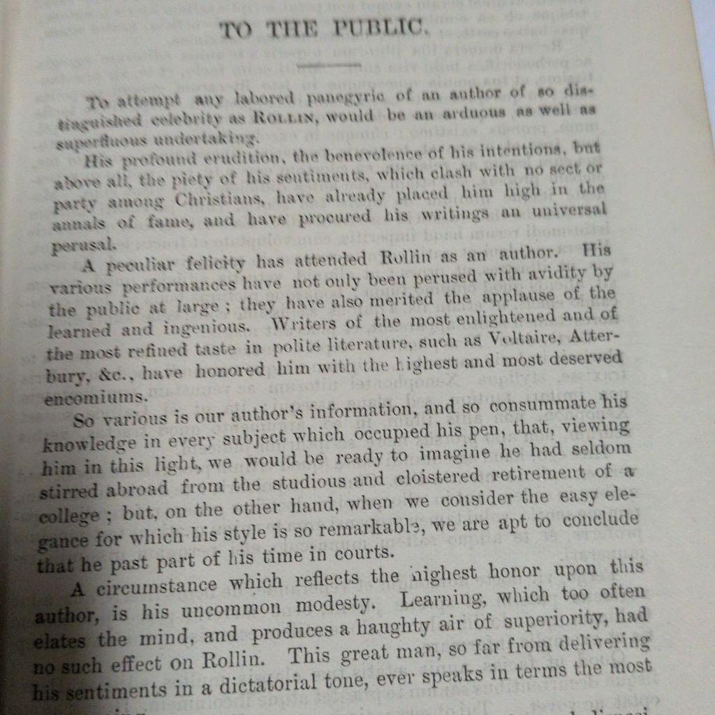 [USED] Rollin's Ancient History 1729 Old Book