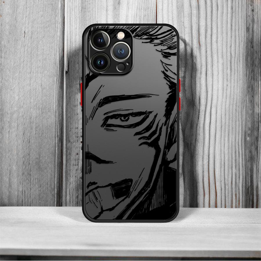 Anime Sukuna Jujutsus Kaisen Soft Cover Case for iPhone 11 8 7 SE XR 15 Pro MAX XS 13 Mini 11 Plus 14 12 16 16 Plus 14Pro 12Pro