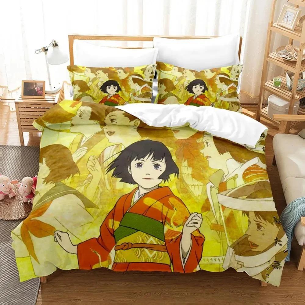 Anime Art Of Satoshi Kon Comfortable Duvet Quilt Cover Pillowcase Bedding Set Children Bedroom Decoration Home Textile