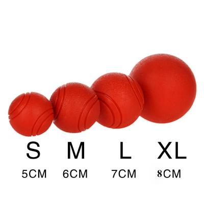 Jucărie pentru câini, minge de cauciuc, rezistentă la mușcături, minge de jucărie pentru câini, cățeluș, Pitbull, culoare roșie, minge solidă S-XL, articole pentru animale de companie