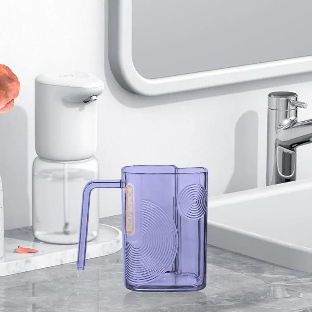 Lehký luxusní průhledný kelímek na ústní vodu pro domácnost, pár, kelímek na zubní kartáček, jednoduchý kelímek na studentské mytí zubního kartáčku