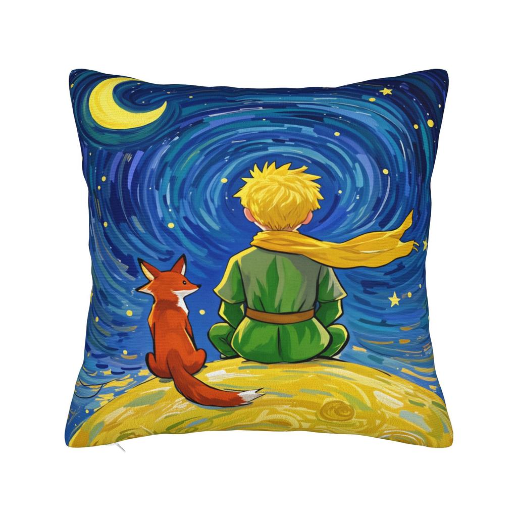 The Prince Fox Rose Pillow Case Soft Pillow Cover For Sofa Home Decoration Morden Pillowcases