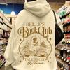 Women's Polyester Bell Book Club Hooded Knit Pullover