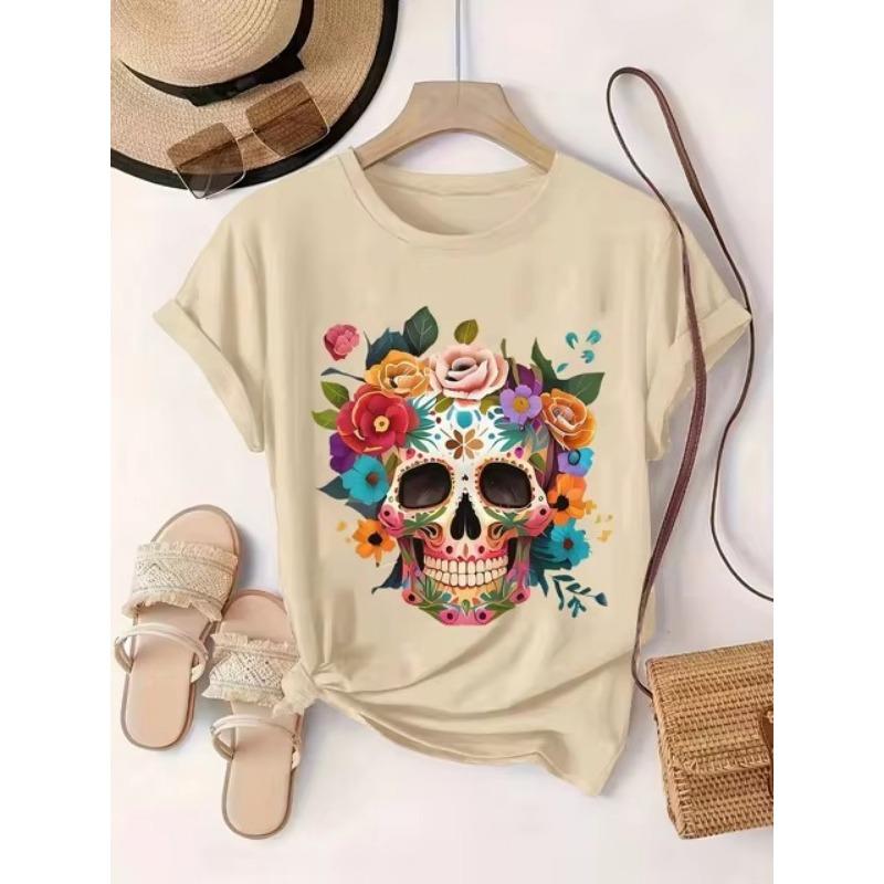 Футболка с 3d принтом ужасов и черепов — фото 4