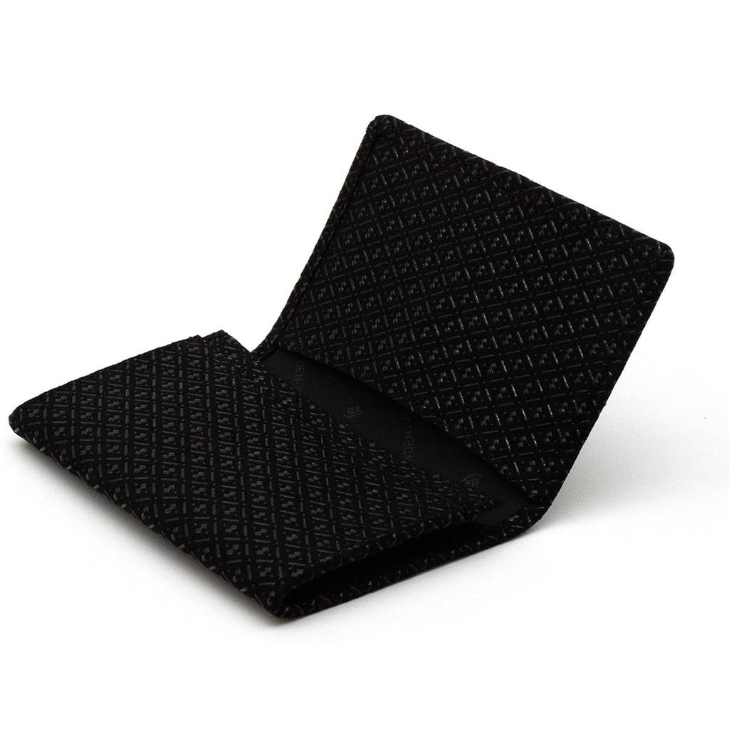 [Inden-ya] Porta-cartões de visita Inden, Pele de veado, Laqueado, Artesanal, com Fole, Não. 2501 ([1-007] Fundo Preto - Laca Preta, Desenho de Cabaça)