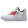 Li Ning CF De Sequencing Abriebfest Rutschfest Niedrig geschnitten Skateboard-Schuhe Damen Weiß Rot AGCQ394-1