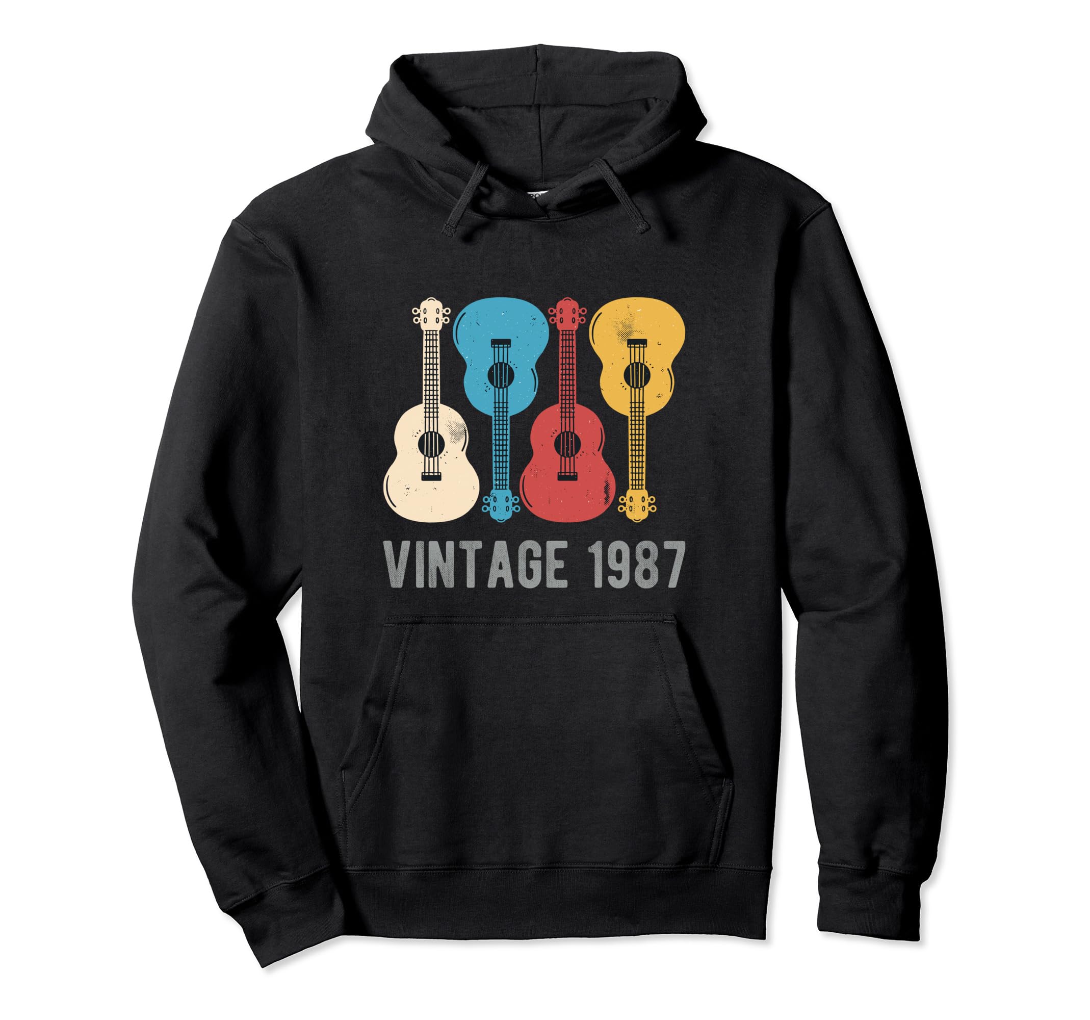 

Vintage 1987 Classic Ukulele Guitar Music 37th Birthday Hoodie