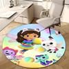 1pc Gaby's Bubble House4 Design Printed Area Round Carpet for Bedroom Living Room Home Decor Rugs Mat Non Slip Mat Rug for Bedside