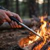 Stainless Steel Fire Blow Tube - Portable Fire  Tool For Camping, Picnics & Outdoor Adventures