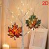 1/2/4pcs 2D Flat Acrylic Maple Leaf Window & Door Decor - Vibrant Orange-Yellow Hanging  Decoration Room Decor Vintage Decor
