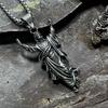 New Hiphop Stainless Steel Pendant Necklace for Men Vacuum Plated Sagrada Familia YS Portrait Chain Urban Streetwear Men Jewelry