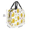 Borsa Termica per Pranzo con Fantasia di Anatra Gialla a Cartone Animato per Donne Bambini Scatole per Alimenti Portatili Borsa Termica per Pranzo Tote