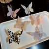 New Acetate Resin Hair Claw Sweet Butterfly Hairpin Clip Gradient Tie-Dye Colored Hair Accessories Barrettes Women Girls