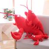 30-80cm Faux Lobster Plush Toy Lifelike Red Shrimp Sofa Pillow Soft Stuffed Animal Crayfish Doll Home Decoration Gift for Kids