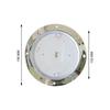 24v LED Round Shape Roof Ceiling Light with Chrome Body Suitable for Buses Caravan Campervan Boats and Coaches