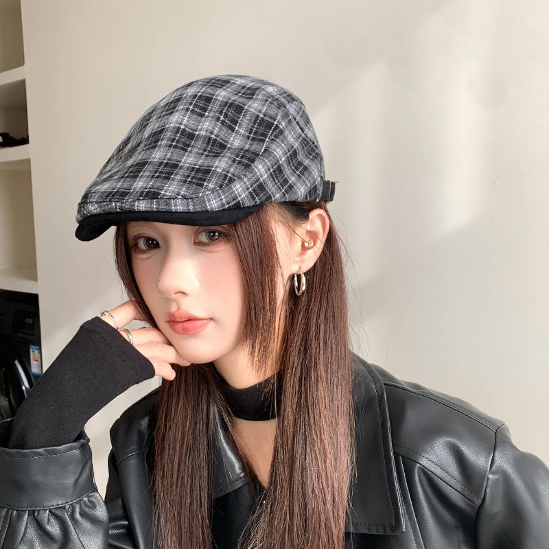 Retro Anti-duck Tongue Beret Children Summer Painter Newsboy Hat Simple Versatile Face Small Forward Hat