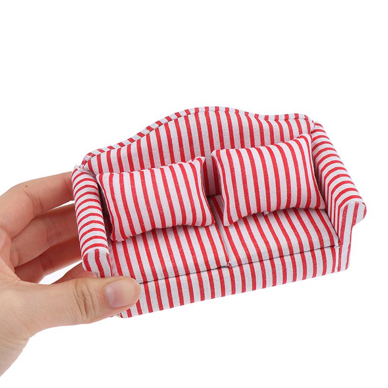 1/12 Miniature Sofa Doll House Furniture Living Room Accessorie For Kids Gift
