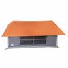 5 Person Camping Tent Grey and Orange Waterproof