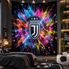 Arazzo da Appendere a Parete Tessuto Stampato Juventus FC per Soggiorno Camera da Letto Decorazione per la Casa