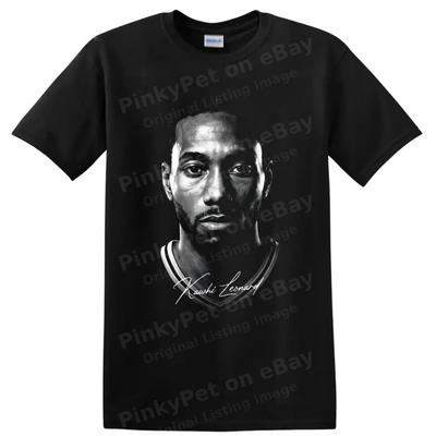 Camiseta de Retrato de Baloncestista Kawhi Leonard Número 2 Gráfico para Fans Camiseta Artística