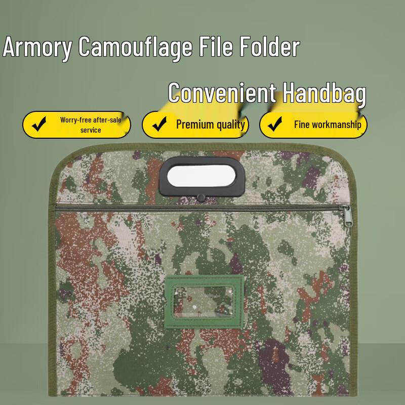 Military Camouflage Document Handbag