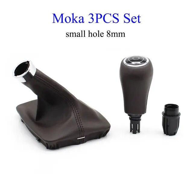 Black Gray Moka Gear Shift Knob Leather Boot Lever Replacement For BENZ C E GLK AMG W204 W212 W207 X204 C204 C63 C300 C250 C350