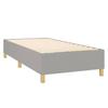 Maison Exclusive - Sommier à lattes de lit avec matelas Gris clair 90x200 cm Tissu